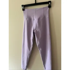 OFFLINE by Aerie Real Me Ribbed High Waisted Leggings in Lavender - Size S thumbnail 3