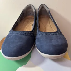 Earth Origins Fable Ballet Flats Women's 11‎ Blueberry Nubuck Comfort Shoes NIB thumbnail 8