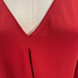White House Black Market Red Dress Womens 4 Flowy Open‎ Sleeves Cocktail Wedding thumbnail 11