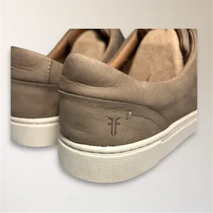 Frye Womens 9 Taupe Nubuck Leather‎ Sneakers Lace Up Casual Minimalist Street thumbnail 11