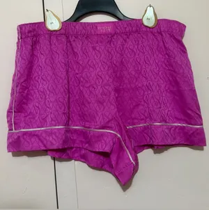 Victoria's Secret Hot Pink Satin Jacquard Shorts thumbnail 1