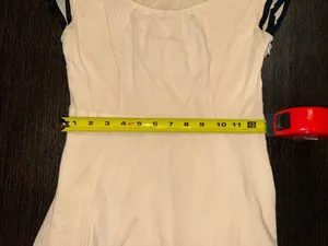 Maeve White Mini Dress with Black Trim thumbnail 5