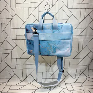 Mosiso Laptop Bag 13-14 inch Blue Marble Shoulder Messenger Briefcase‎ Case thumbnail 2