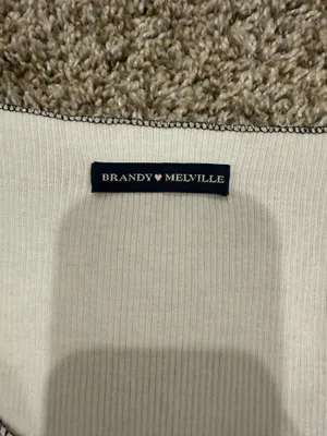 Brandy Melville Crop Ribbed Top thumbnail 3