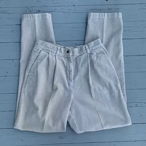 Vintage Y2K Beige Cream Corduroy LL Bean High Waisted Pants thumbnail 1