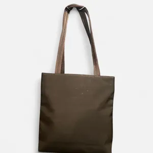 Ralph Lauren Chocolate Brown Nylon Mini Tote Shoulder Bag Classic Preppy Y2K thumbnail 3