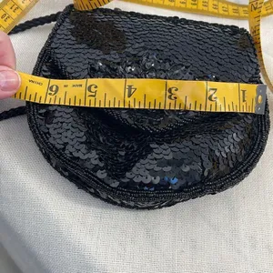 Vintage Magid, hand made sequined beaded crossbody bag thumbnail 9