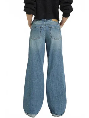 Pacsun Casey Low Rise Baggy Jeans Drawstring Medium Indigo NWT Clementine 26 thumbnail 2