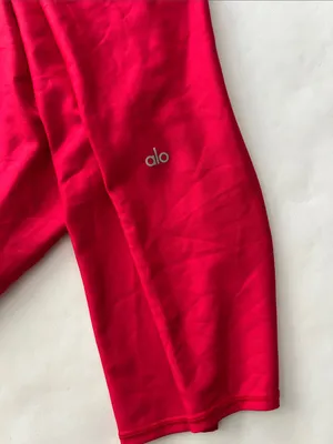 Alo Yoga Airlift Workout Leggings 25" Red Size XS $138 thumbnail 3