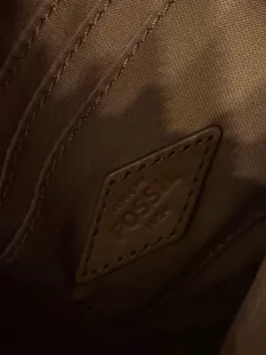 FOSSIL Sydney Polka Dot Canvas‎ Satchel Brown thumbnail 6