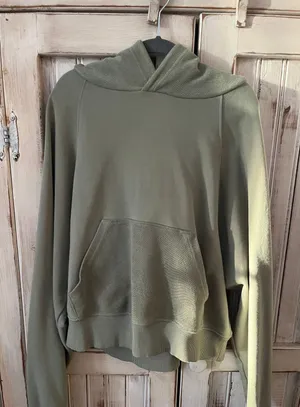 Aerie sage green cropped hoodie thumbnail 1