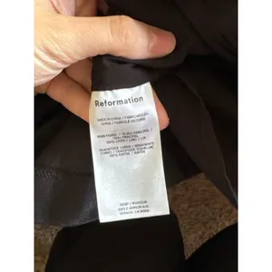 REFORMATION Isabeli Linen Mini Dress in Black Size 6 thumbnail 7