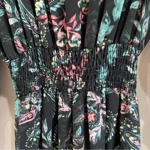MISA Los Angeles Lexie Mini‎ Dress XS Silk Floral Boho Party Date Night Chic thumbnail 5