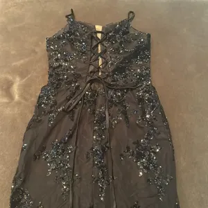 Women’s Black MermaidFit Sequins Party Prom Formal Dress LaceUp Back Size 4 thumbnail 13