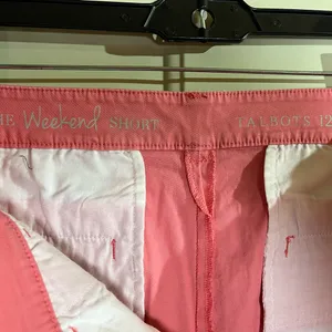 Talbots Coral Pink Chino Bermuda Shorts thumbnail 3