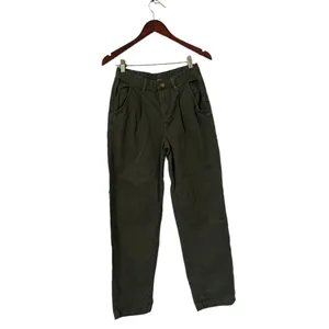 FREE PEOPLE Pleated Dockers Baggy Khaki Cargo Pants Jeans Trousers thumbnail 4