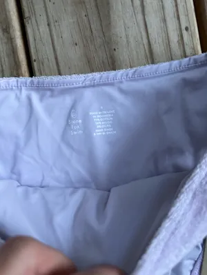 NWT Stone Fox Sola terry bikini bottoms orchid thumbnail 3