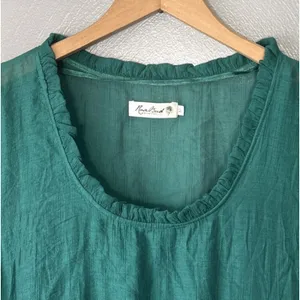 Rose Bud Alana Dress Size Medium Green Whimsigoth Fairy Embroidered Lace Sheer thumbnail 4
