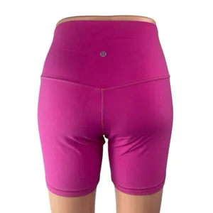 Lululemon Align Purple Vivid Plum High Rise Yoga Workout Athletic Biker Shorts 6 thumbnail 3
