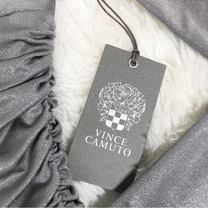 VINCE CAMUTO Silver Fitted‎ Cocktail Dress Size 2 Metallic Ruched Formal New thumbnail 6