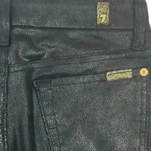 7 For All Mankind Women's Skinny‎ Jeans Size 24 Black Coated thumbnail 8