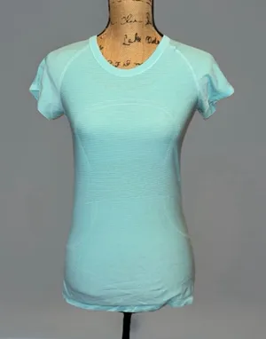 Lululemon Swiftly Tech Short Sleeve Top Womens 8 Turquoise Lightweight thumbnail 1