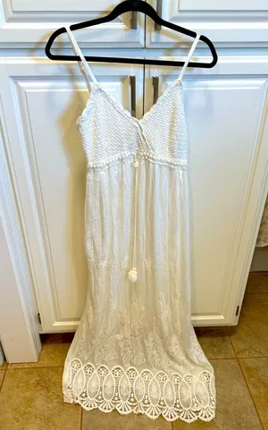Italian white summer dress thumbnail 1