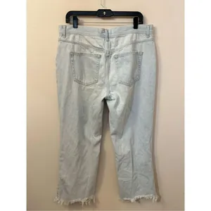 Free People We The Free Wide Leg Cropped Jeans 31 thumbnail 2
