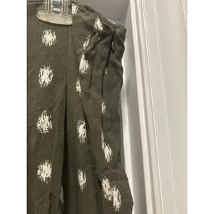 Est. 1946 Women’s Size 12 Wide Leg Pants Olive Green Boho Granola Teacher Casual Fun Zip thumbnail 3