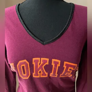 RARE! Virginia Tech Women’s HOKIES Top Size M thumbnail 2