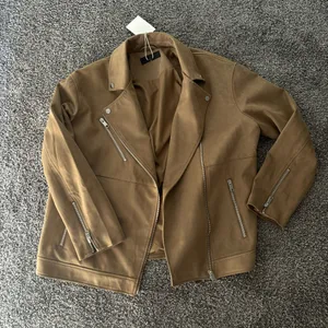 Zara Brown Moto Jacket thumbnail 1
