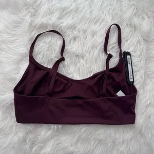 Nike Skims Matte Micro Scoop Sports Bra Currant Size Large thumbnail 6