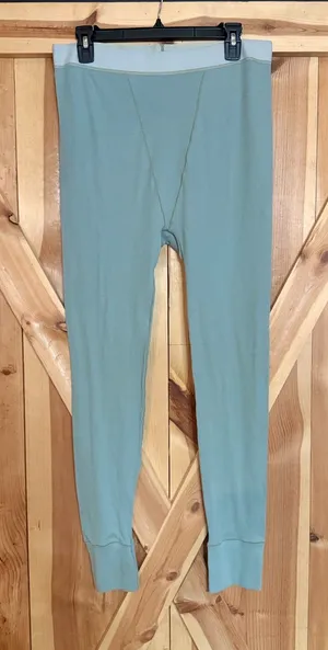 SKIMS Logo Pointelle Leggings Mineral Size 2X NWT Loungewear Coquette Plus Size thumbnail 1