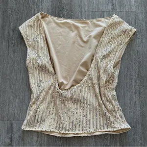Princess Polly Sequin Open Back Top thumbnail 3