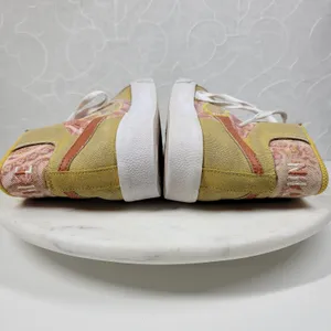 Nike Zoom Blazer Premium SB Womens 5.5 Sanded Gold Paisley Patchwork High Top thumbnail 7