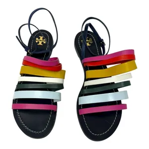 Tory Burch Multicolor Leather Strappy Sandals Ankle Strap Size 7.5 thumbnail 7