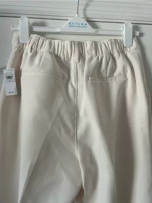Gap Factory High Rise Easy Straight-Leg Crop Ankle Pants Back Elastic Waist thumbnail 11