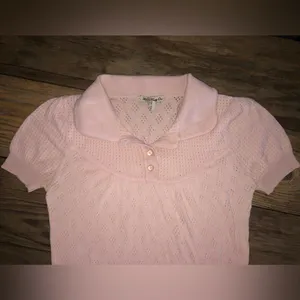 💕5️⃣ Forever 21pink collared top size Small thumbnail 2