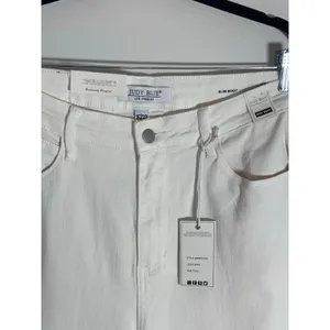 Judy Blue High Waist Garment Dyed White Side Slit Slim Bootcut NWT size 15/32‎ thumbnail 8