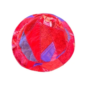 Homemade Quilted Patchwork Bohemian Festival Bucket Hat Size Small thumbnail 4