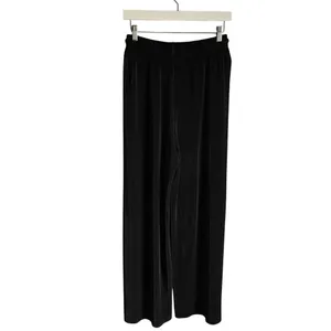 Express Tricot Minimalist Black Trouser Pleated Pull on Pants sz Medium Neutral thumbnail 6