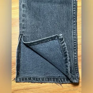 Abercrombie & Fitch The 90's Straight Ultra High Rise Size 26/2s Black Washed thumbnail 8