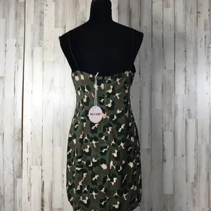 Wild Honey Camo Print Sleeveless Dress Green NWT v6x thumbnail 4