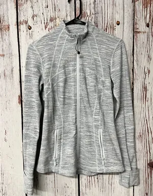 Lululemon Define Full Zip Up Jacket - Wee Are From Space Blue Striped - Size 6 thumbnail 1