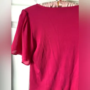 1.STATE Flutter Sleeve Rib Knit T-Shirt top, size XL thumbnail 8