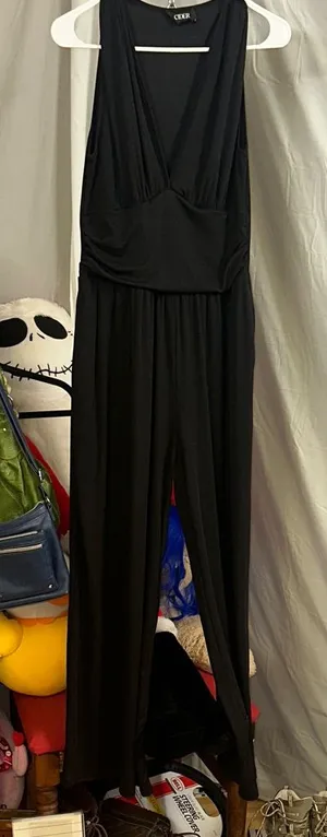 Cider Black Ribbed Jumpsuit 💙 thumbnail 1