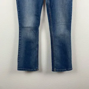 Free People ‘Slim Kick’ Crop Jeans Blue 26‎ thumbnail 6