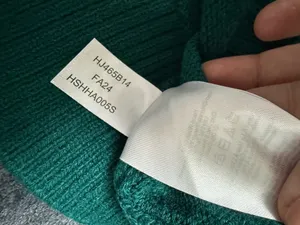 Halston green sweater with gold chain detail #luxury #knitwear thumbnail 7
