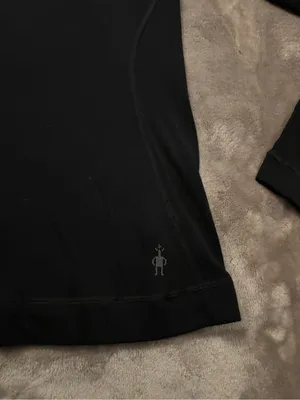 Smartwool Women's Size M Long-Sleeve Black Quarter-Zip Base Layer thumbnail 4