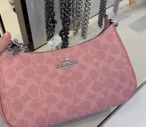 COACH - Teri shoulder bag Signature Canvas CV933 dusty Pink thumbnail 1
